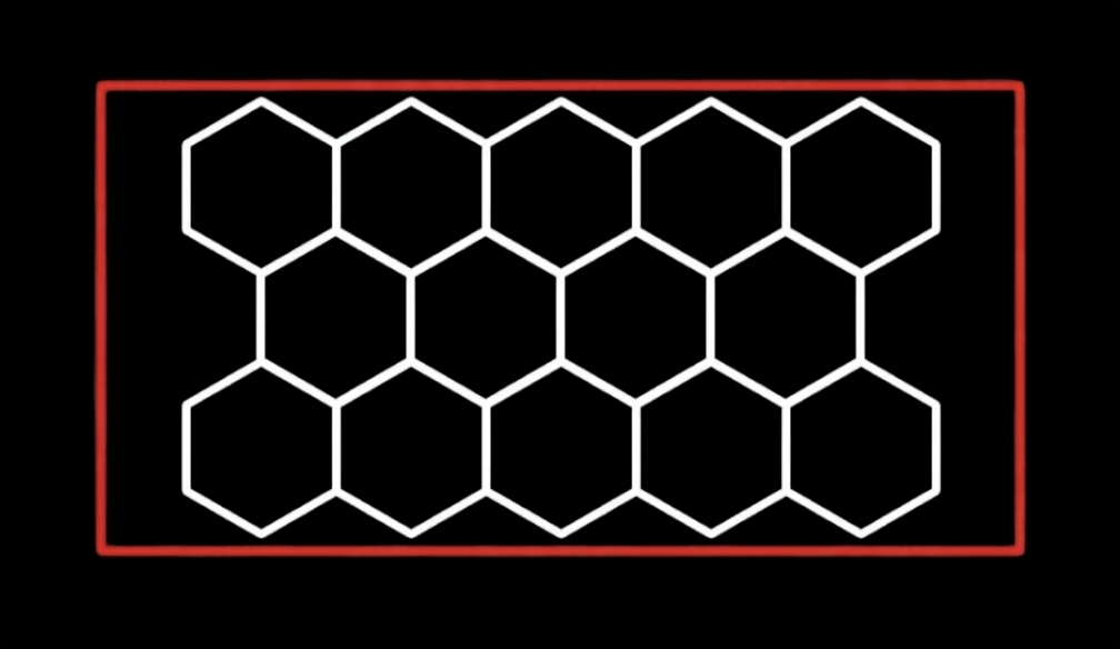 Buy 14-Hex LED with RED Border Online | Hex Tech
